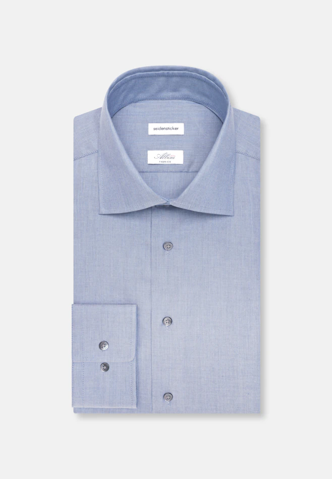 Regular Business shirt Uni in Mittelblau | Seidensticker online shop