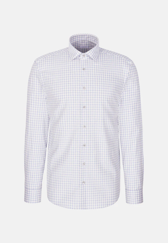 Slim Flanellhemd Karo in Hellblau |  Seidensticker Onlineshop