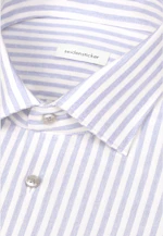 Slim Flannel shirt Stripes in Hellblau |  Seidensticker Onlineshop