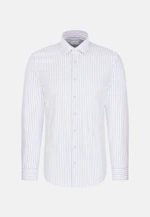 Slim Flannel shirt Stripes in Hellblau |  Seidensticker Onlineshop