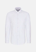 Slim Flanellhemd Gestreift in Hellblau |  Seidensticker Onlineshop