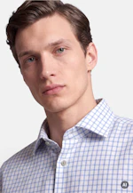 Regular Flanellhemd Karo in Hellblau |  Seidensticker Onlineshop