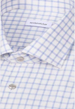 Regular Flanellhemd Karo in Hellblau |  Seidensticker Onlineshop