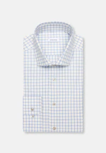 Regular Flanellhemd Karo in Hellblau |  Seidensticker Onlineshop