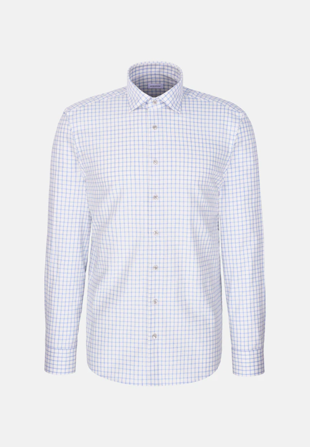 Regular Flanellhemd Karo in Hellblau |  Seidensticker Onlineshop