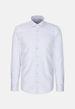 Regular Flanellhemd Karo in Hellblau |  Seidensticker Onlineshop