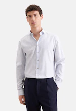 Regular Flanellhemd Gestreift in Hellblau |  Seidensticker Onlineshop