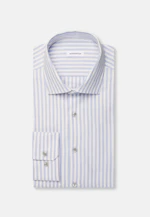 Regular Flanellhemd Gestreift in Hellblau |  Seidensticker Onlineshop