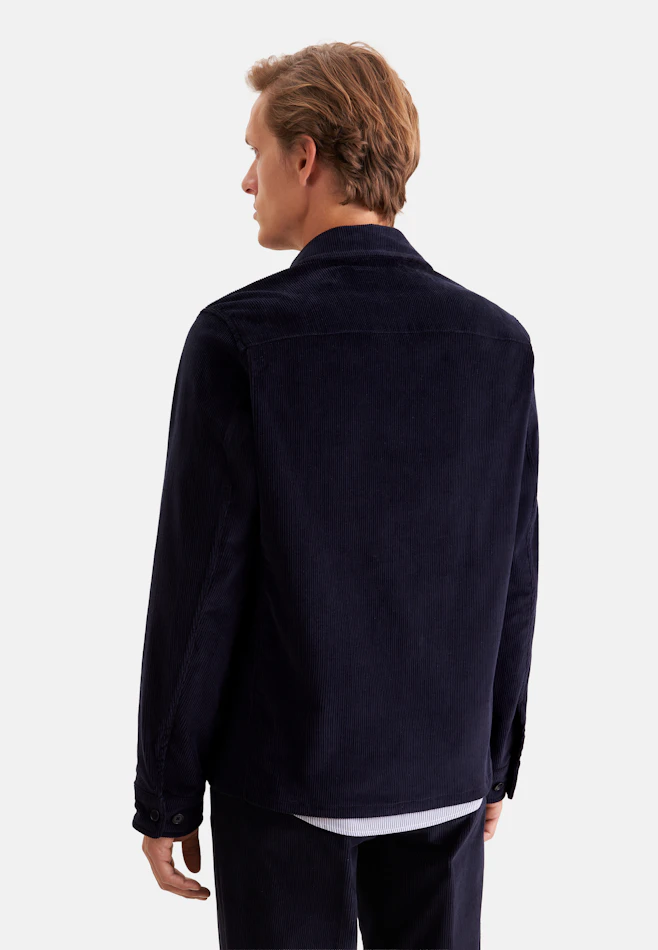 Regular Jacke Kord in Dunkelblau | Seidensticker Onlineshop
