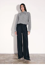 Bundfaltenhose aus Flanell in Schwarz |  Seidensticker Onlineshop