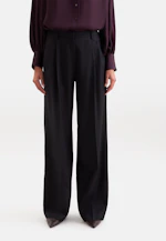 Pantalon à plis en mélange de laine in Noir |  Seidensticker Onlineshop