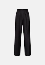 Bundfaltenhose aus Flanell in Schwarz |  Seidensticker Onlineshop