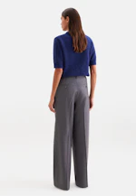 Bundfaltenhose aus Flanell in Grau |  Seidensticker Onlineshop
