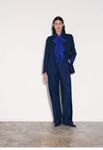 Bundfaltenhose aus Flanell in Mittelblau |  Seidensticker Onlineshop