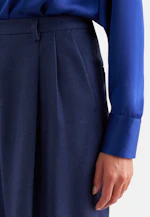 Bundfaltenhose aus Flanell in Mittelblau |  Seidensticker Onlineshop