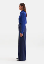 Pantalon à plis en mélange de laine in Bleu Moyen |  Seidensticker Onlineshop