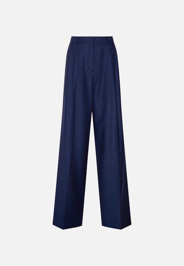 Bundfaltenhose aus Flanell in Mittelblau |  Seidensticker Onlineshop