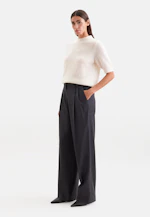 Bundfaltenhose aus Flanell in Grau |  Seidensticker Onlineshop