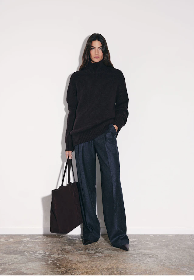 Pantalon à plis en mélange de laine in Gris |  Seidensticker Onlineshop