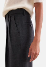 Pantalon à plis en mélange de laine in Gris |  Seidensticker Onlineshop