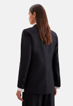 Blazer croisé en mélange de laine à poches à rabat in Noir |  Seidensticker Onlineshop