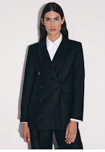 Blazer croisé en mélange de laine à poches à rabat in Noir |  Seidensticker Onlineshop