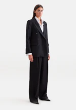 Blazer croisé en mélange de laine à poches à rabat in Noir |  Seidensticker Onlineshop