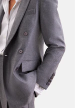 Blazer croisé en mélange de laine à poches à rabat in Gris |  Seidensticker Onlineshop
