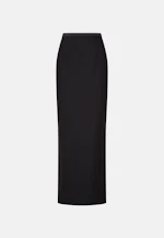Pencilskirt aus einer Wollmischung mit Satinbund in Schwarz |  Seidensticker Onlineshop