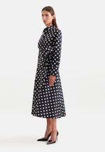 Taftkleid mit Tupfen in Schwarz |  Seidensticker Onlineshop