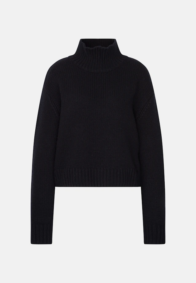 Oversized Pullover Uni in Schwarz |  Seidensticker Onlineshop