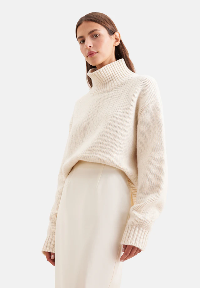 Oversized Pullover Uni in Ecru |  Seidensticker Onlineshop