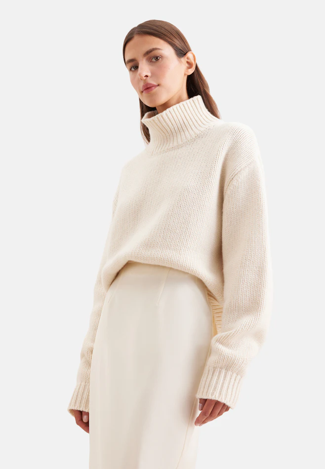 Oversized Pullover Uni in Ecru | Seidensticker Onlineshop