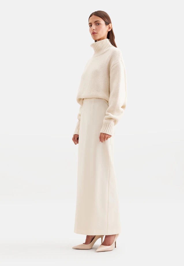 Oversized Pullover Uni in Ecru |  Seidensticker Onlineshop