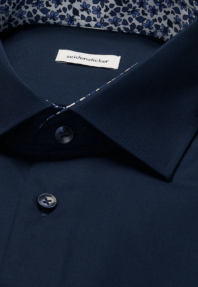 Regular Business shirt Uni in Dark Blue |  Seidensticker Onlineshop