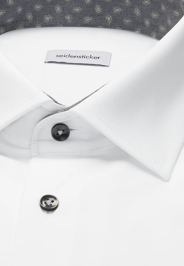 Regular Business Hemd Uni in Weiß |  Seidensticker Onlineshop