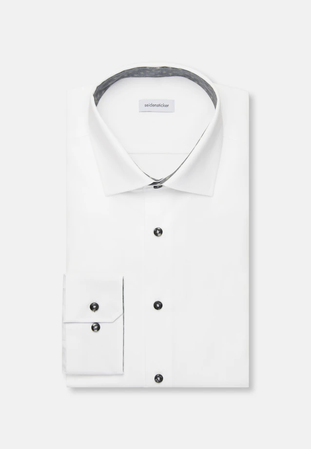 Regular Business Hemd Uni in Weiß |  Seidensticker Onlineshop