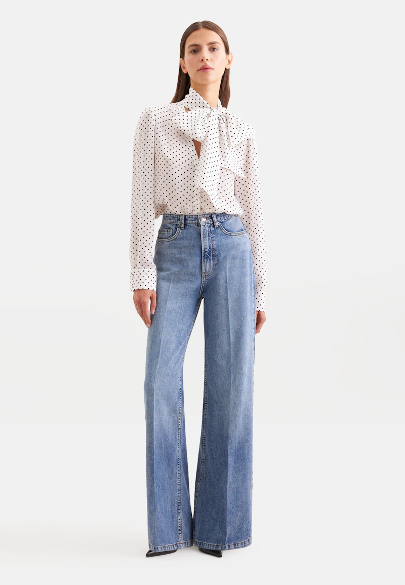 Denim à jambes larges