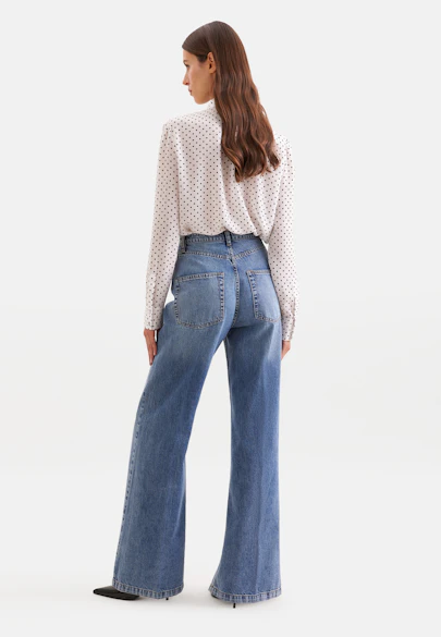 Denim à jambes larges in Bleu Moyen |  Seidensticker Onlineshop