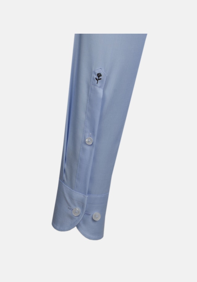 Non-iron Popeline Business overhemd in Slim with Kentkraag and extra long sleeve in Hellblau |  Seidensticker Onlineshop
