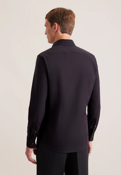 Slim Business shirt Uni in Black |  Seidensticker Onlineshop
