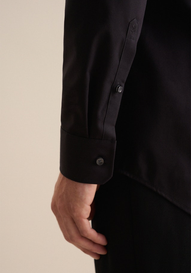 Slim Chemise d'affaires Uni in Noir | Seidensticker Onlineshop