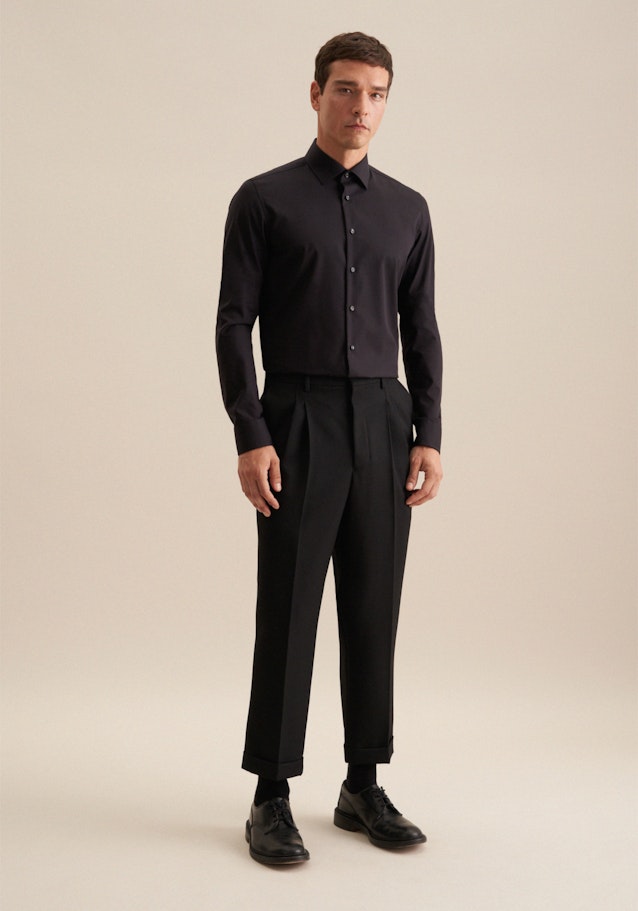 Slim Chemise d'affaires Uni in Noir | Seidensticker Onlineshop