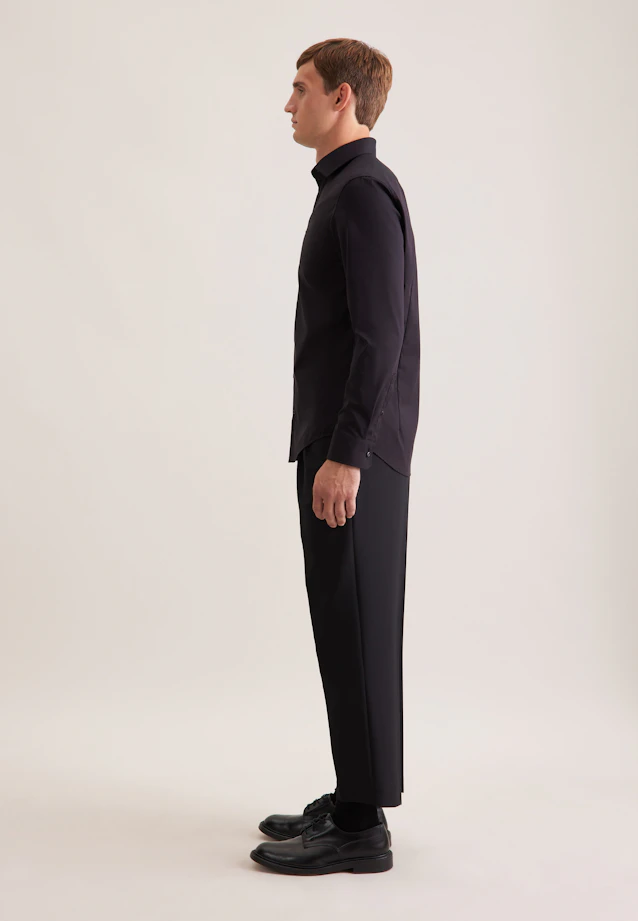 Slim Business shirt Uni in Black |  Seidensticker Onlineshop