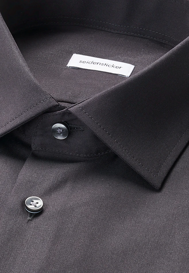 Slim Business shirt Uni in Black | Seidensticker online shop
