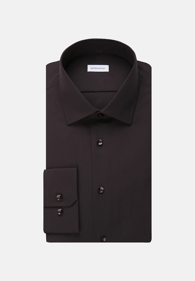 Slim Business shirt Uni in Black | Seidensticker online shop