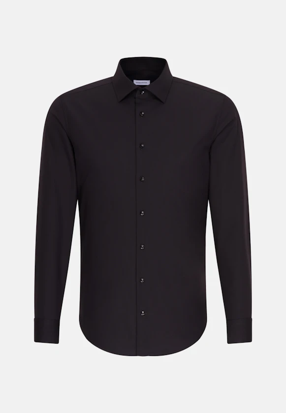 Slim Business Hemd Uni in Schwarz |  Seidensticker Onlineshop