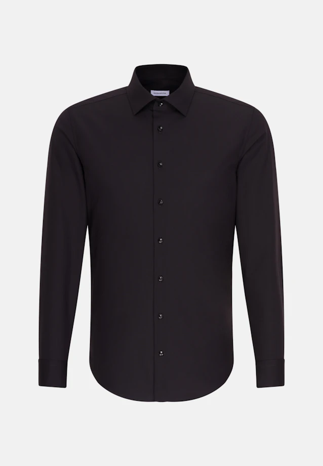 Slim Business shirt Uni in Black |  Seidensticker Onlineshop