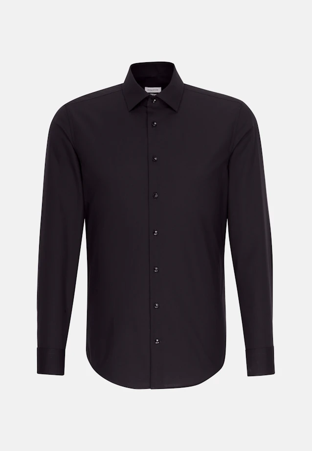 Slim Business shirt Uni in Black |  Seidensticker Onlineshop