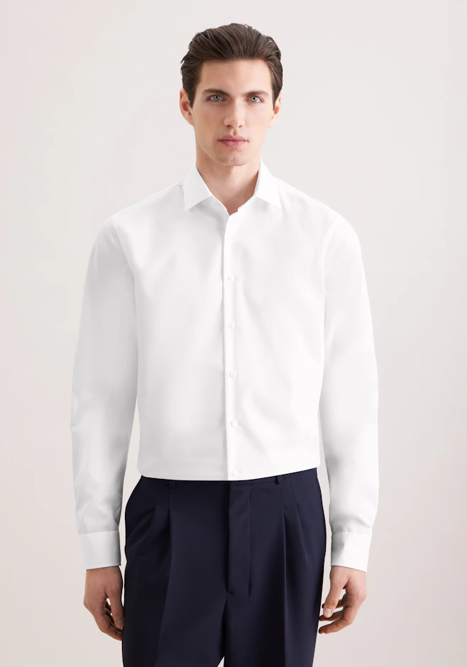 Slim Business Hemd Uni in Weiß | Seidensticker Onlineshop